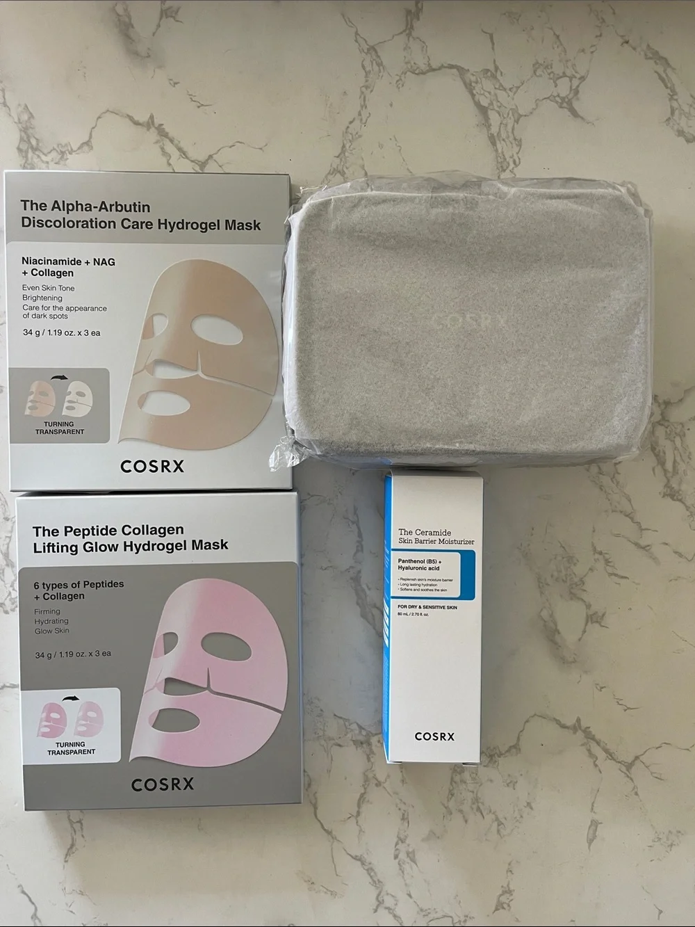 COSRX Women Skincare Mask Bundle — White, Pink, Beige
